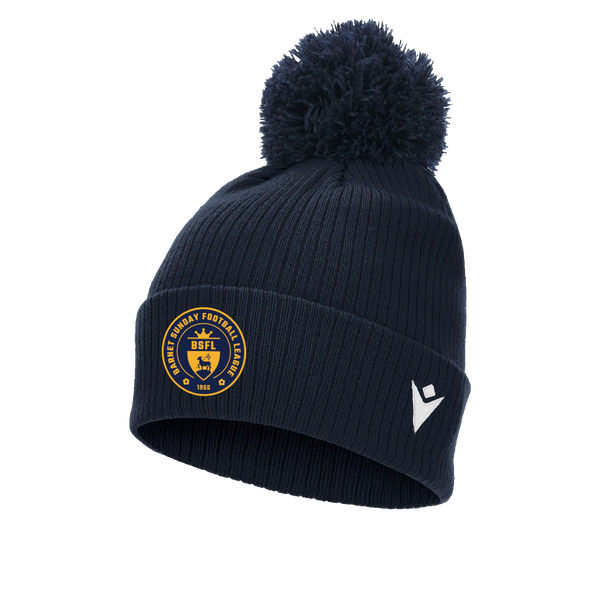 Barnet Sunday League - SNOW POM POM BEANIE NAV