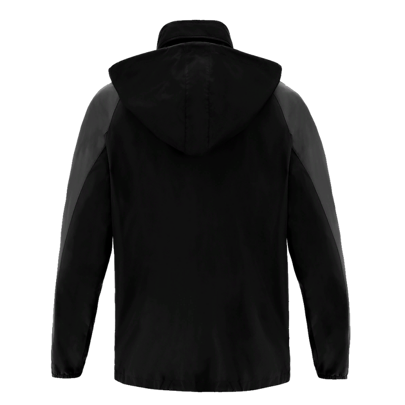 Indian Gymkhana London - ELBRUS FULL LENGTH ZIP RAINJACKET BLK/DGRY