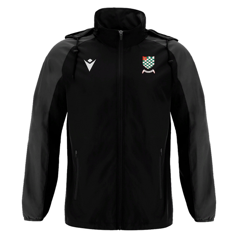 Chesham United FC - ELBRUS FULL LENGTH ZIP RAINJACKET BLK/DGRY