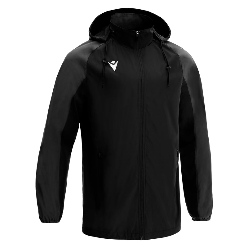 Holland Sports FC - ELBRUS FULL LENGTH ZIP RAINJACKET BLK/DGRY