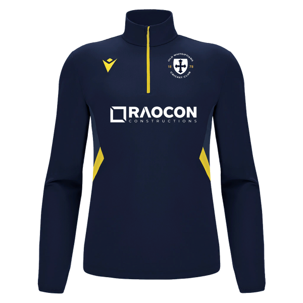 Old Whitgiftians CC - PIAVE 1/4 ZIP TOP NAV/YEL