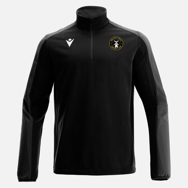 Holland Sports FC - ARNO 1/4 ZIP TOP BLK/DGRY