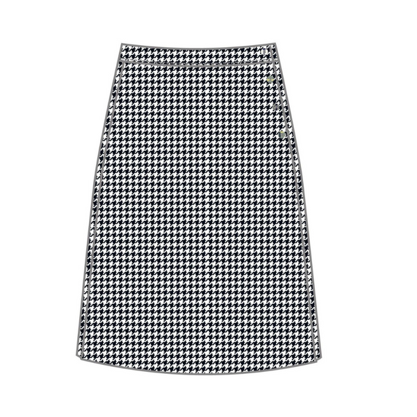 Dogtooth Pencil Skirt (Y9-11)