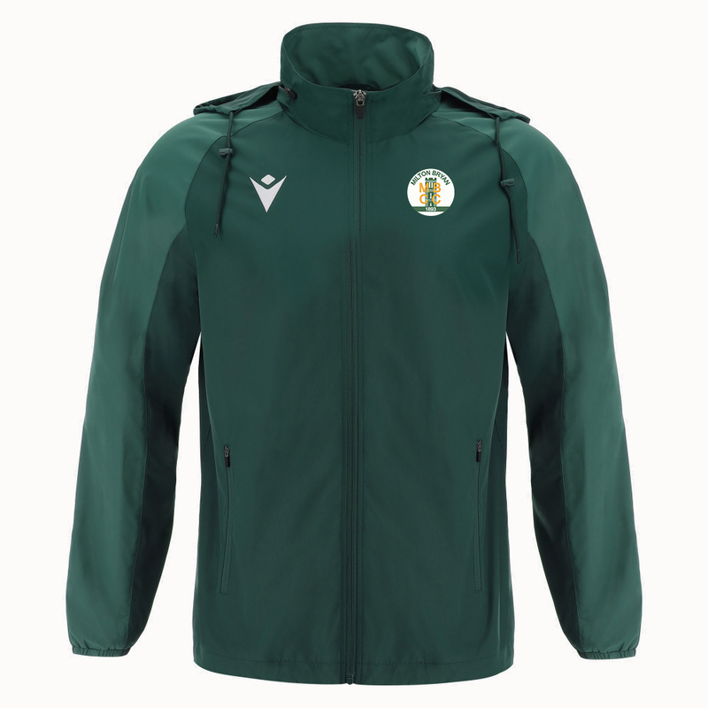 Milton Bryan CC - ELBRUS FULL LENGTH ZIP RAINJACKET BGRN/LBGRN