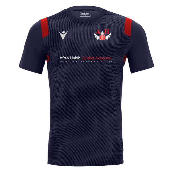 AH Cricket Academy - RODDERS SHIRT NAV/RED SS