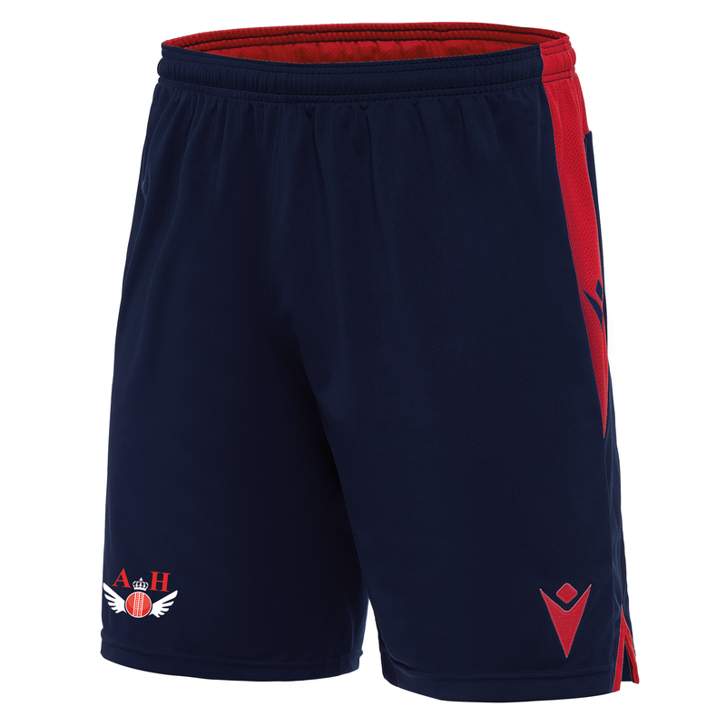 AH Cricket Academy - TEMPEL SHORTS NAV/RED